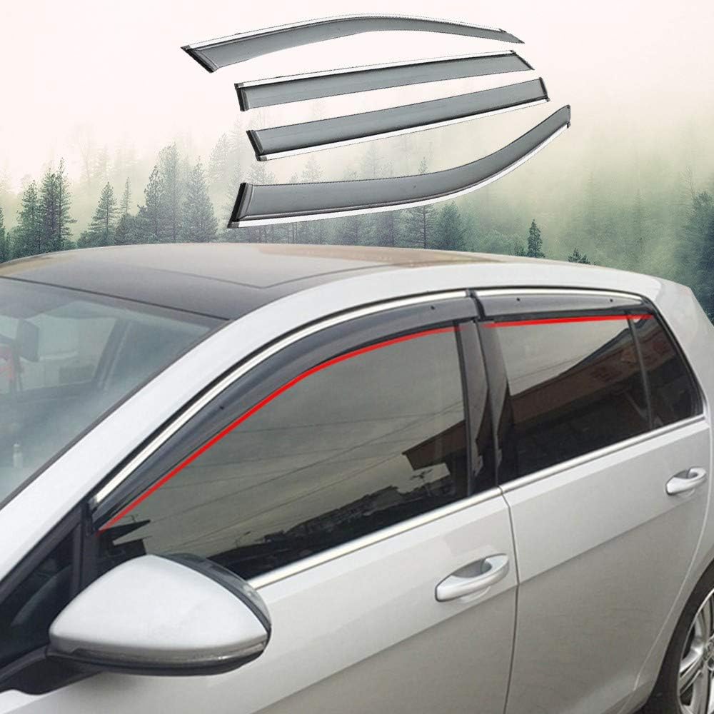 Xtrdye Car Wind Deflectors Compatible With Golf Mk6 (20092013