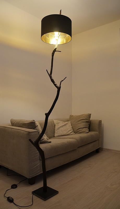 Eiche Ast Stehlampe Altholz Modern Bodenlampe Holzern Lampe Holz Design Rustikal Amazon De Handmade