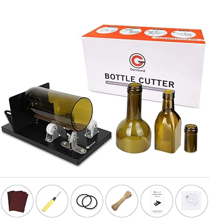 Bottle Cutter Genround 2020 Aggiornamento 21 Taglia Bottiglie Vetro Professionale Taglio Bottiglia Vetro Scoring Macchina Da Collo A Corpo