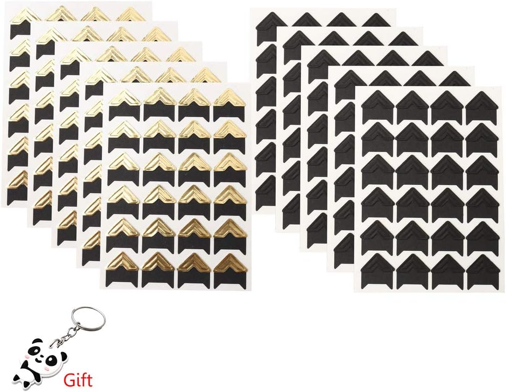 PATIKIL 2040 Foto Ecken Aufkleber - Blau & Selbstklebend Für Deine DIY Projekte