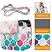 Fintie Protective Case Compatible with Fujifilm Instax Mini 9 / Mini 8/8+ Instant Camera - Premium Vegan Leather Bag Cover with Removable Strap, Moroccan Love