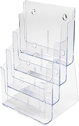 Deflecto 2 Pack A4 Portrait 4 Tier 4 Pocket Portfolio Multi-Pocket Display