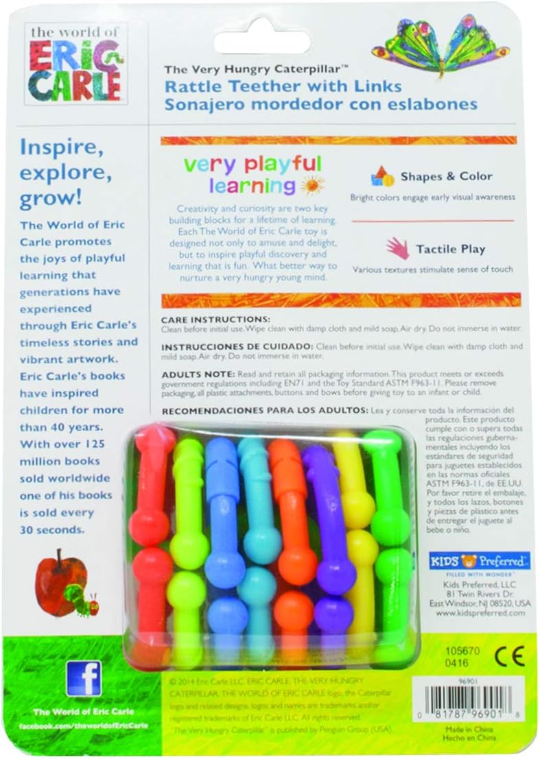 very hungry caterpillar teether rattle