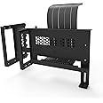 LINKUP - AVA Universal Vertical GPU Bracket w/ Ultra PCIe 4.0 X16 Gen 4 Riser Cable 90 Degree - 20cm Black Kit