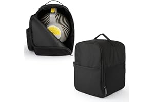 GENCAM Carrying Case for Shark FlexBreeze HydroGo Fan FA05X Family Only, Portable Travel Bag Compatible with Shark FlexBreeze HydroGo Fan, Flexbreeze Hydrogo Storage Bag (Black)