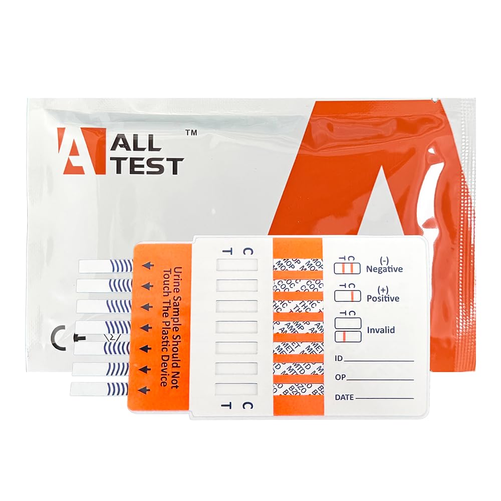 ALLTEST 7 in 1 Workplace Drug Testing Kit Cannabis Cocaine Opiates and More