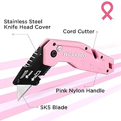 WORKPRO Folding Utility Knife, Quick Change Box
