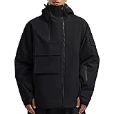 GSOU SNOW Men's Snowboarding Jacket Loose Ski Snow Coat Waterproof Insulated Unisex Winter Jacket