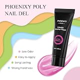 PHOENIXY Poly Nail Gel Extensions Kit 8 Colours 36W UV/LED Lamp 15ml view 3