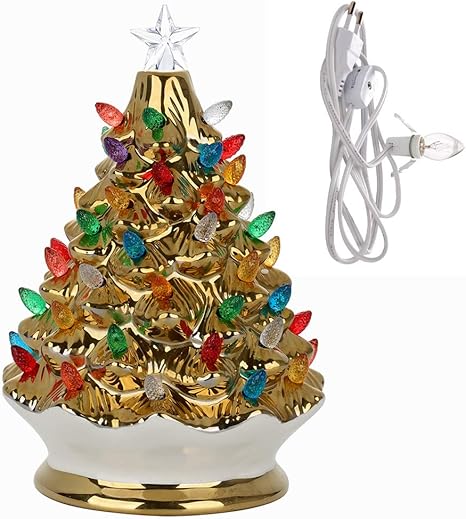 picture Ceramic Light Up Christmas Tree Uk amazon co uk