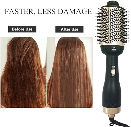 Amazon Com Bixinyaan Hair Dryer Brush Hair Straightener And
