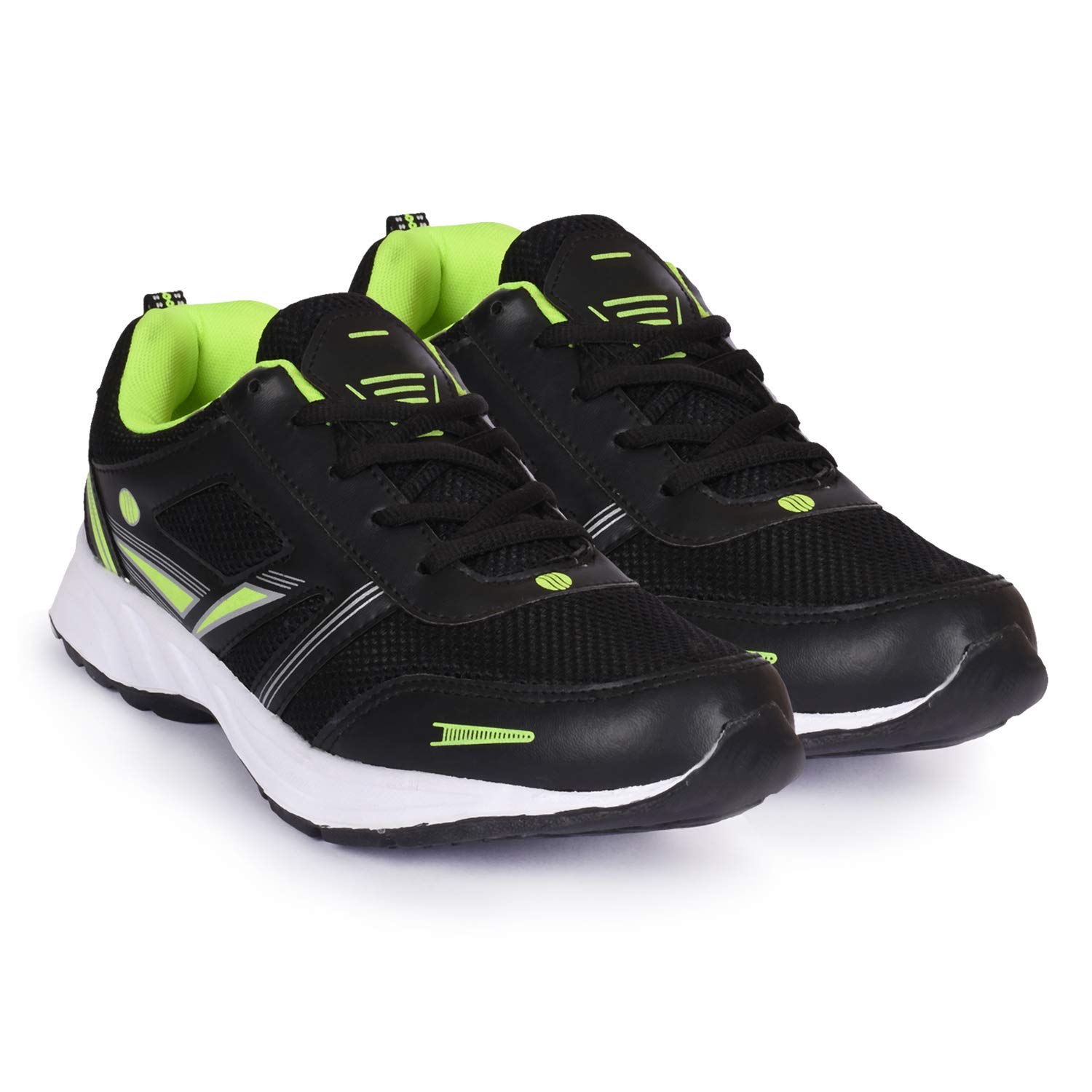 Buy Action Shoes Men's Black Running Shoes 10 UK (45 EU) (ESP102