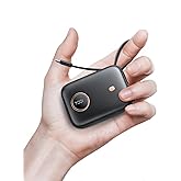 Power Bank Fast Charging, Small 22.5W 10000mAh USBC Portable Charger with Built-in USB-C Cable, Mini Battery Pack Essentials, 2 USB C and 1 A, for iPhone 17/16/15 Series, Samsung, Google,Android