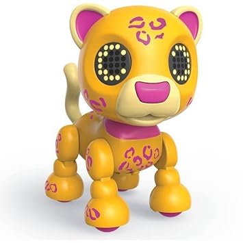 Zoomer Zupps Safari, Sprinter Interactive Cheetah with Lights, Sounds and Sensors