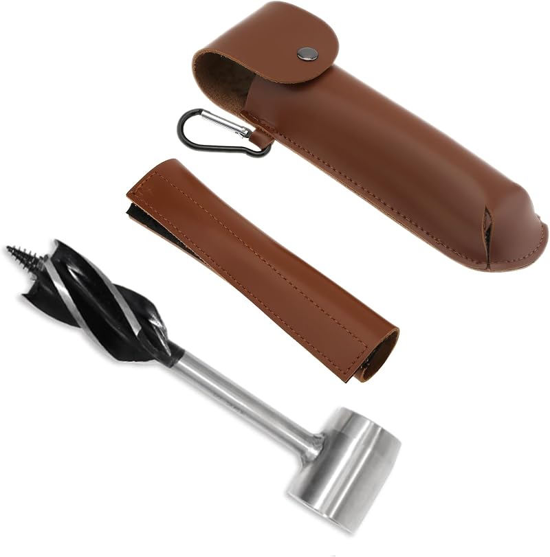 Omninmo Hand Auger Wood Drill Bushcraft Portable Multipurpose Woodworking