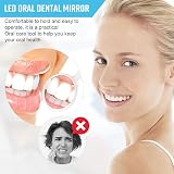 ACWOO Dental Mirror with Light 2PCS Teeth Inspection Tool for Oral Care view 4