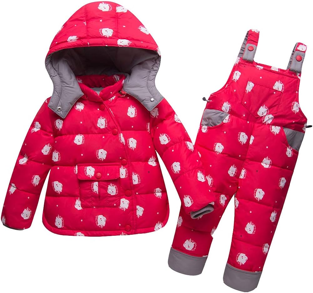 Combinaison De Ski Enfant - Imperméable Et Chaude - Avec Capuche - Pour Garçons Et Filles 5-10 Ans - 2