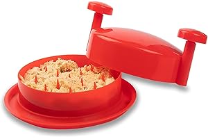 PINKJOY Chicken Shredder, Chicken Shredder Tool, Meat Shredder with Ergonomic Handle, Easy Cleaning, Anti-Slip, Chicken Shredder Tool Twist, Meat Shredder Tool Twist, Chicken Grinder Red