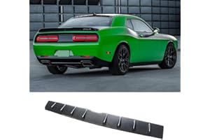 NINTE Rear Window Roof for 2008-2024 Dodge Challenger Shark Fin ABS Carbon Fiber Style Painted Spoiler Visor Wing