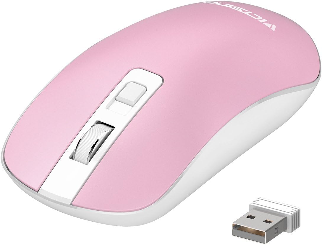 VicTsing Souris Ultra Mince, 2.4G Souris sans Fil avec Récepteur Nano