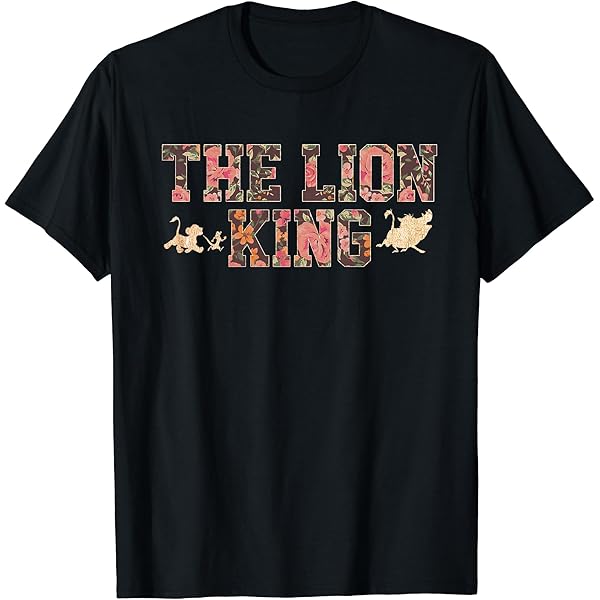 LION KING tシャツ Men's Lion King Geometric Mufasa Portrait T-Shirt - Athletic
