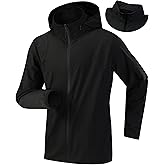 Simbora Jackets for Men,Lightweight Water Resistant Windbreaker,Zip Rain Jacket Hidden Hood Breathable Running Softshell