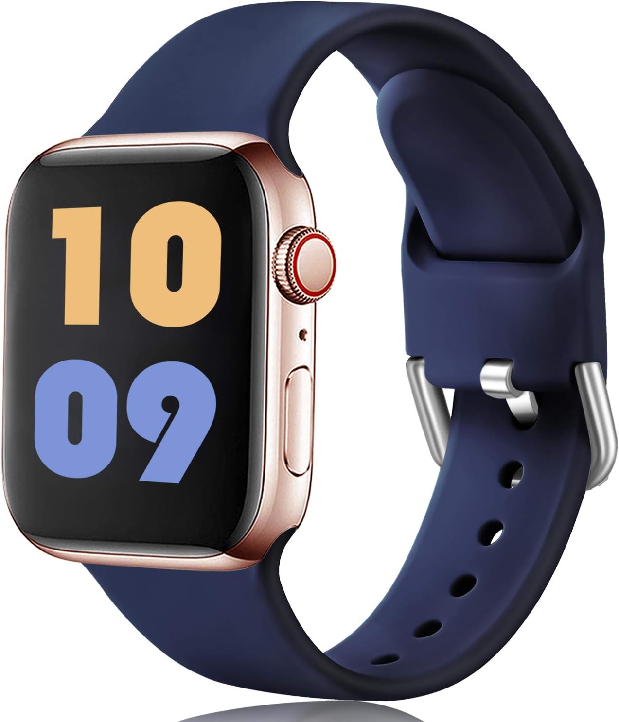 Ouwegaga Compatible con Apple Watch Correa 38mm 42mm 40mm 44mm, Correa de Reemplazo Deportiva de Silicona Suave Compatible con Apple Watch SE/iWatch ...