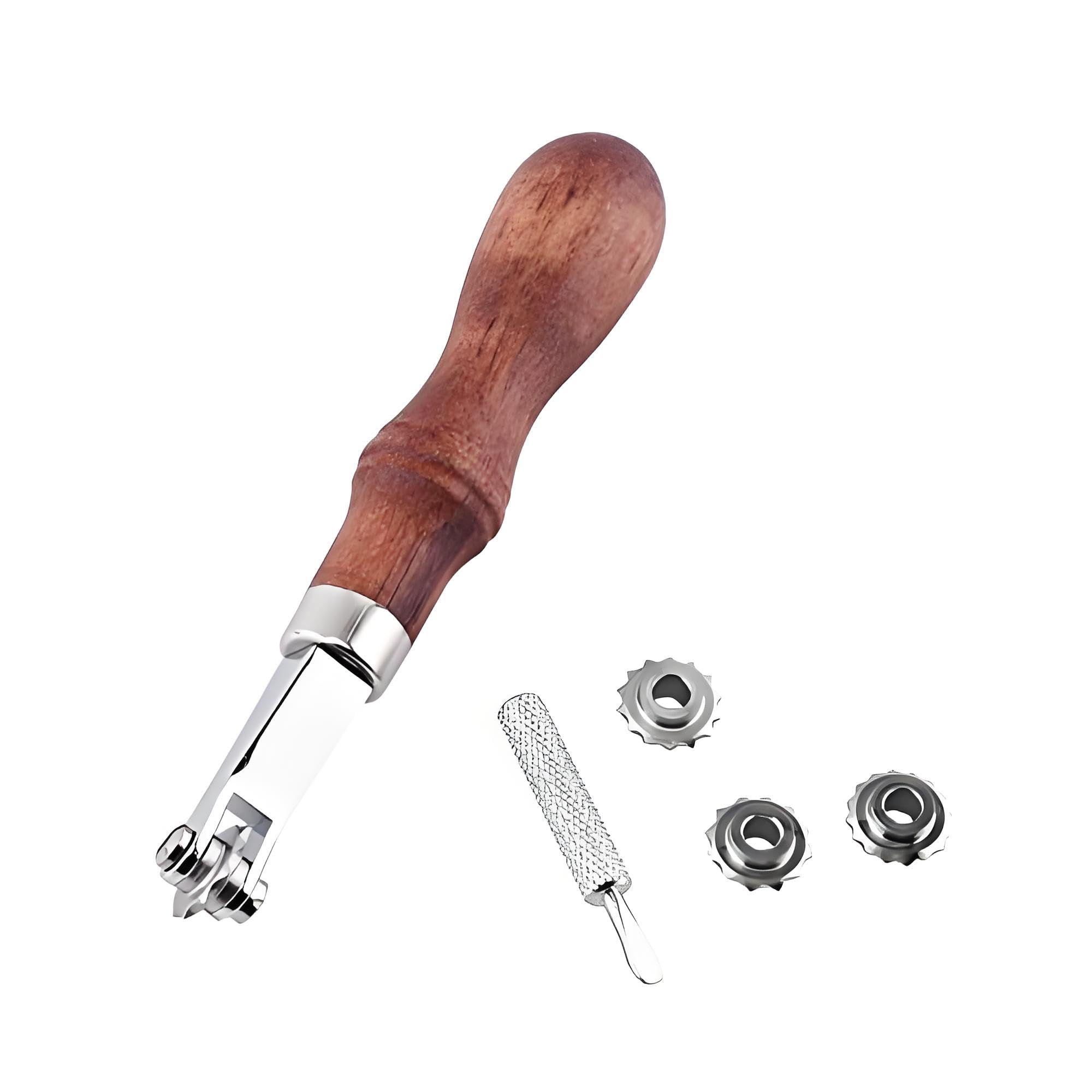 Leather Craft Sewing Over Stitching Wheel 1pc Leathercraft Spacer Embossing System Set Leather Sewing Design Tool for Making Holes