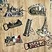 Retro Metal Fridge Magnets - Ehonestbuy Paris Eiffel Tower Magnet Souvenir Office Magnets, Dry Erase Board Magnets (002)