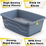 Cat Centre Extra Deep Large Litter Tray Grey High Sides 56x40x19 cm view 3
