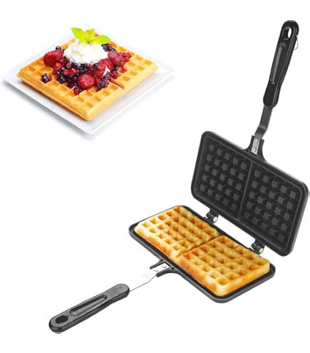 Amazon.com: Rome Old Fashioned Waffle Iron (4, Cast Iron): Home