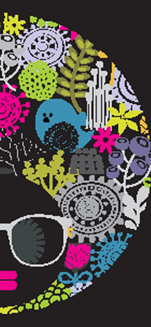 PeelitStickit Women Head Pattern Wallpaper, Wall Mural ID-031, vinyl