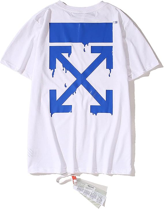 Amazon Co Jp ファッショントレンディなブランドシティ限定ドロップインクアロー半袖tシャツヨーロピアンバージョンラージサイズルーズメンズ ウィメンズカップルボトミングシャツ高貴で繊細 服 ファッション小物