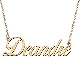 HUAN XUN Customized Custom Simple Any Name Necklace