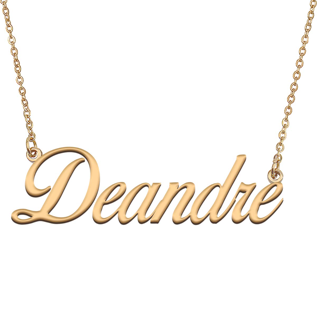 HUAN XUN Customized Custom Simple Any Name Necklace