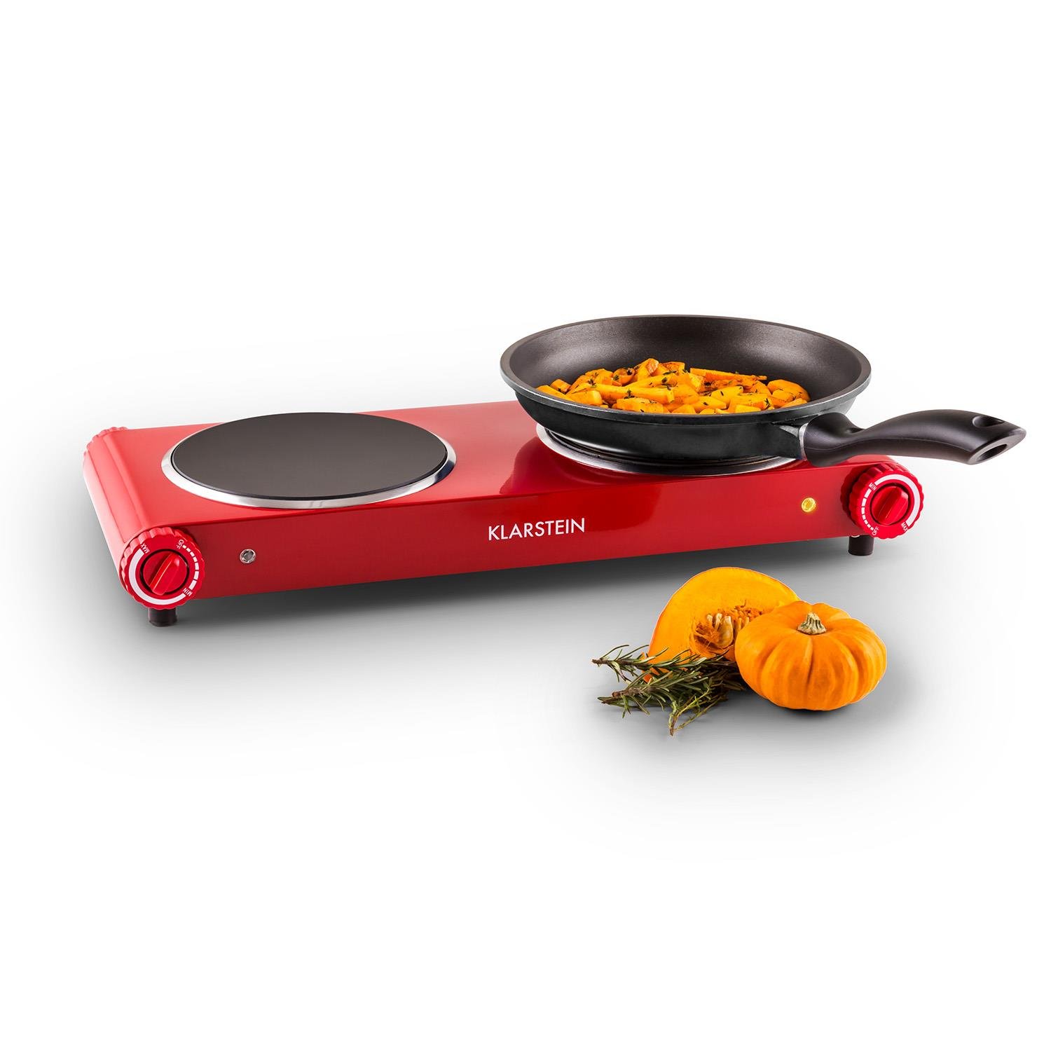 Klarstein Captain Cook 2 Double Hot Plate Ceramic Stainless Steel