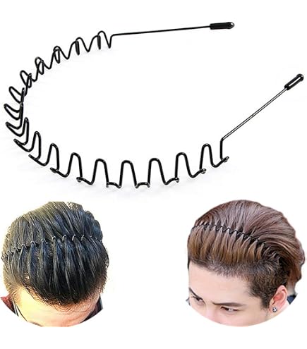 Amazon.com : WILLBOND 3 Pack Metal Headband for Men Unisex  display picture 2
