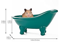 1 Piece 5.6" Colorful Ceramic Mini Clawfoot Bathtub