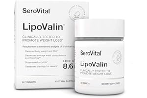 Serovital LipoValin Clinically Validated Weight Loss Pills for Women – Diet Pill, Appetite Suppressant, Stimulant-Free Weight Loss Supplement - 30 Count