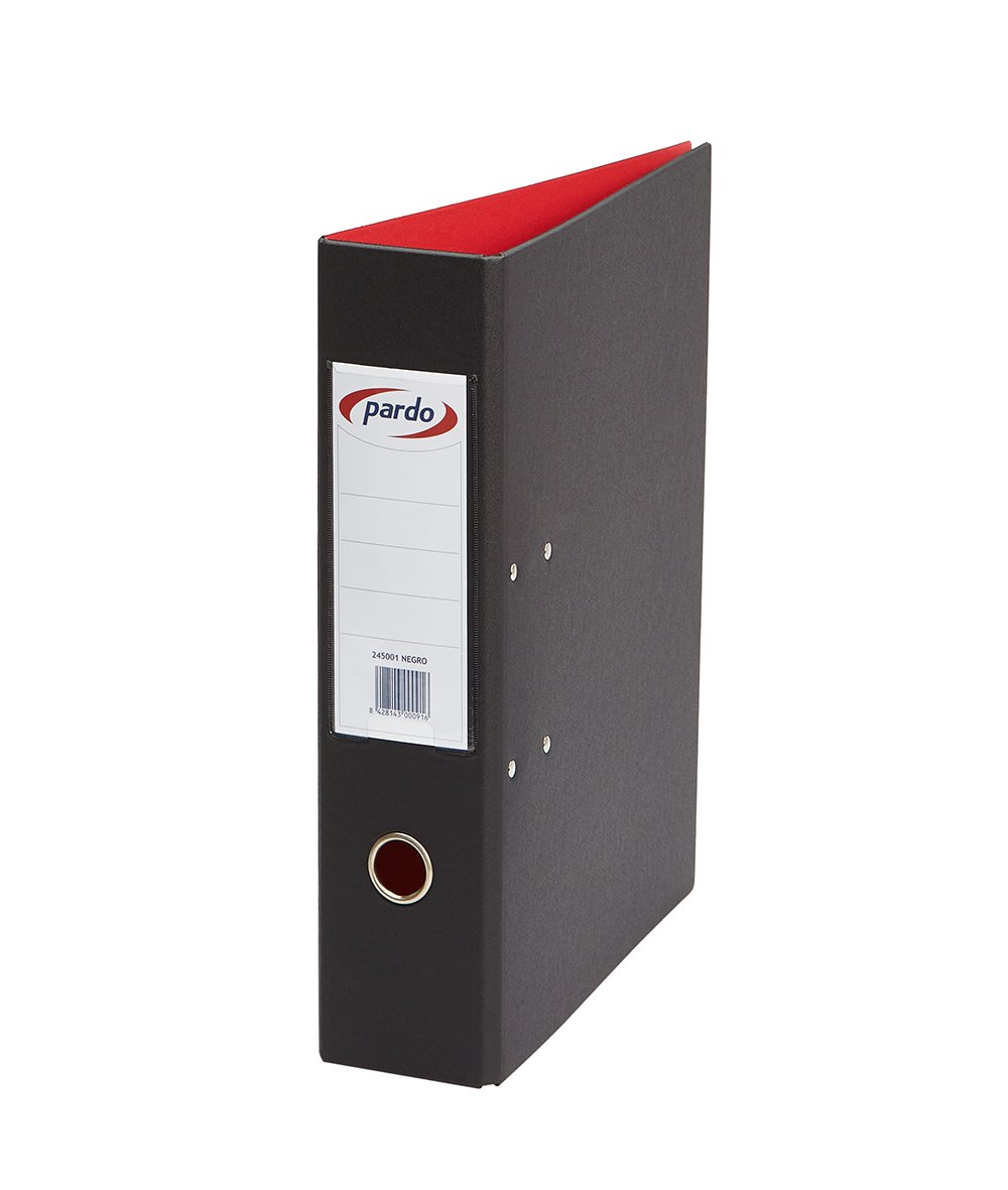 Pardo 2450N - Set of 2 Lever Arch Binders (Spine Size 70 mm), Black, 2 Units — image 1