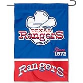 Texas Rangers Retro Vintage Throwback Double Sided Garden Flag