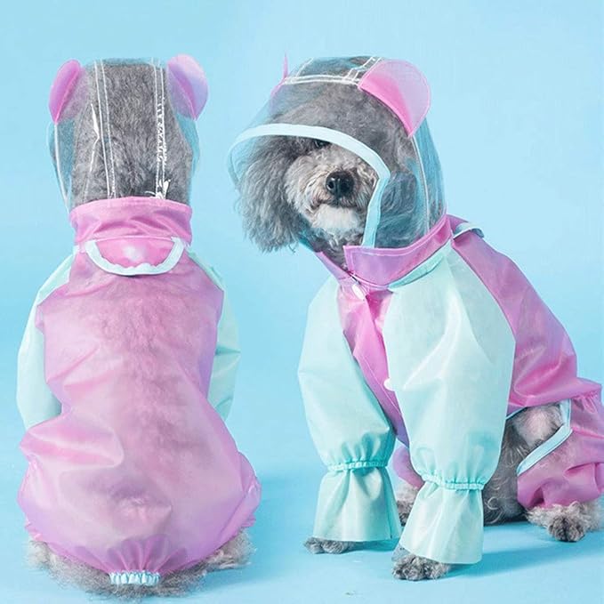 Pet raincoats for dogs Dog Fourleg Raincoat Small Puppies