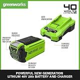 Greenworks 40V Battery 2Ah & Universal Charger Kit GSK40B2 view 2