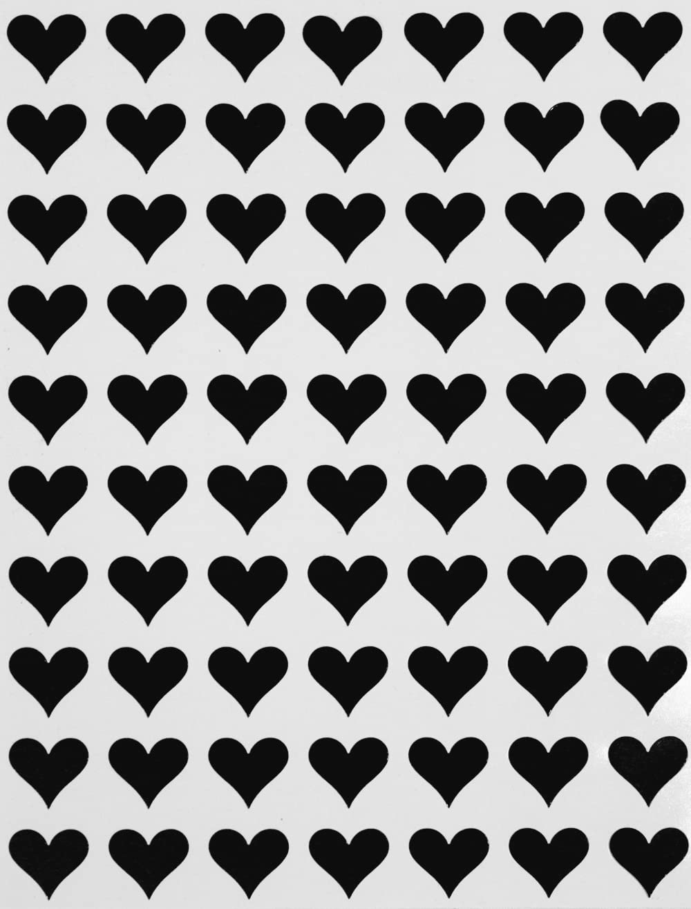 Royal Green Mini Hearts Stickers for Decoration 1.3CM (13MM) Colored Label Hearts for Arts, Crafts, Party Supplies, and Scrapbooking, 1050-Pack (Black) — image 1