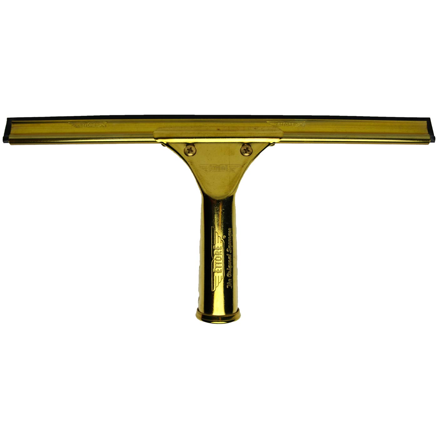 Ettore 10012 ProSeries Brass Squeegee,Gold,12-Inch