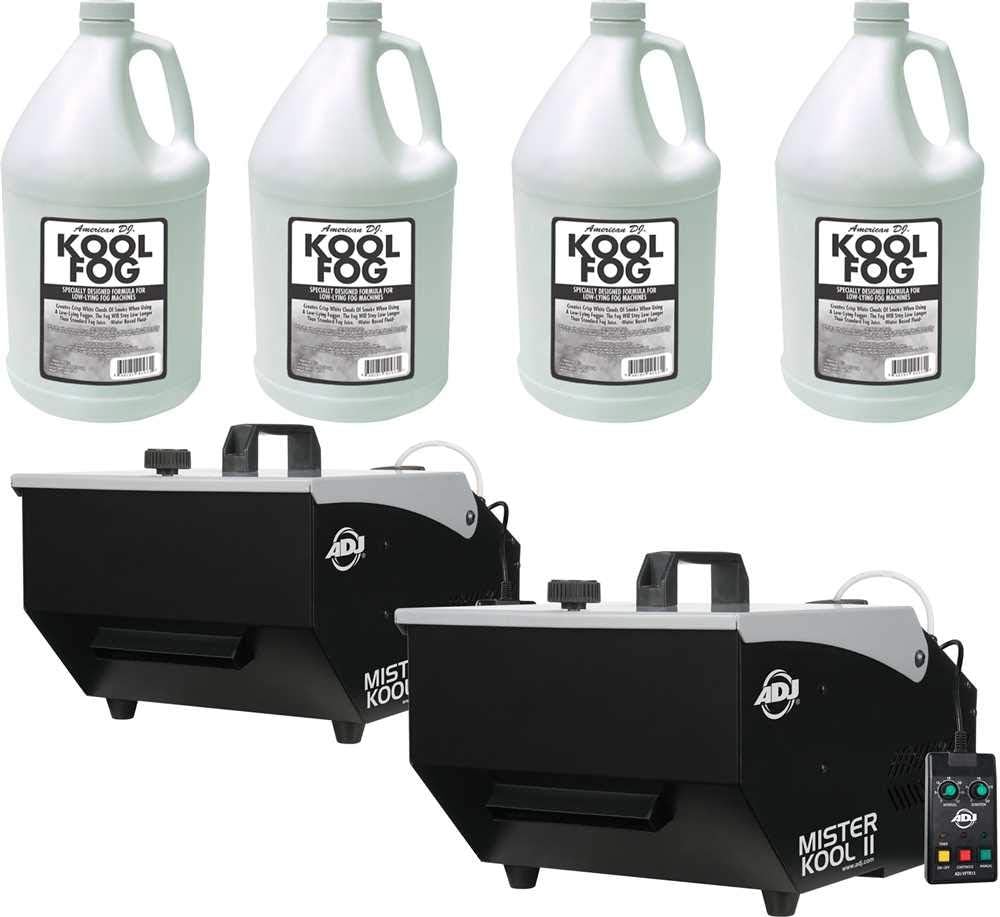 ADJ American DJ Mister Kool II Low Lying Fogger 2-Pack w/Fluid