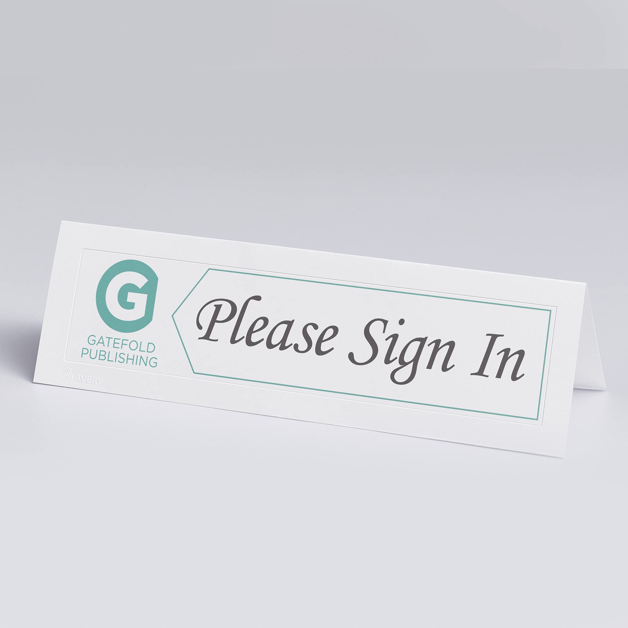 Avery Printable Tent Cards with Sure Feed Technology, 2.5" x 8.5 ...