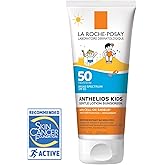 La Roche-Posay Anthelios Kids Gentle Lotion Sunscreen SPF 50, Broad Spectrum SPF + Antioxidants, Sunscreen For Kids, Octinoxate & Oxybenzone-Free, Pediatrician Tested, Non Comedogenic, Oil Free