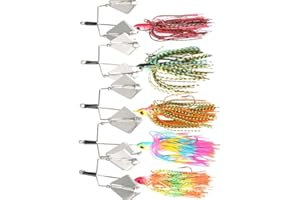FANGBLUE Metal Fishing Spoons Long Cast Bait Fishing Jigs Set Hard Swimbait Spinner Blade Lures for Bass Trout Pike Freshwater & Saltwater
