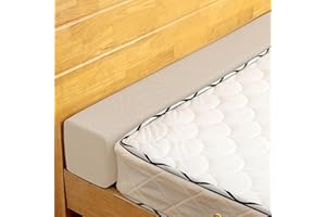 ThinMay Mattress Extender for Twin/Twin XL/Queen/King Bed, Bed Gap/Space/Crack Filler Between Headboard and Mattress or Wall, High-Density Foam with Removable Cover(Beige-LxWxH-39 * 2 * 6in)